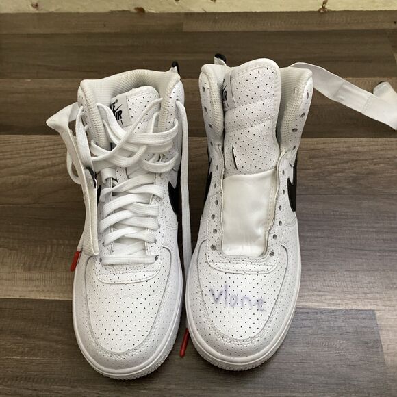 Nike Other - Nike Air Force 1 High White GS Shoes Black Swoosh Youth Size 4.Y 653998-102